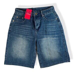 Emmiol Jean Womens Shorts SZ M Loose Baggy y2k Wide Leg